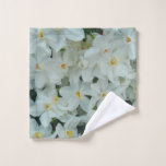 Paperwhite Narcissus Delicate White Flowers Wash Cloth