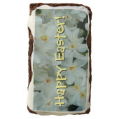 Paperwhite Narcissus Happy Easter Chocolate Brownie (Rotated)