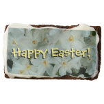 Paperwhite Narcissus Happy Easter Chocolate Brownie