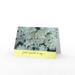 Paperwhite Narcissus Thank You Card