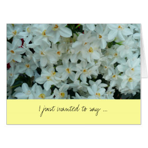 Paperwhite Narcissus Thank You Card
