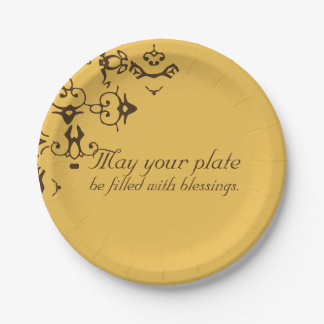 PaperWise 7" PLATE of BLESSINGS