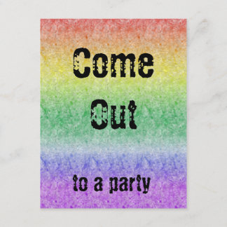 Papery Rainbow Invitations
