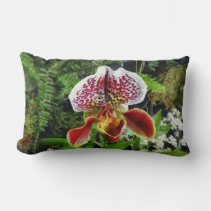 Paph Fiordland Sunset Orchid Lumbar Pillow