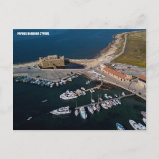 Paphos castle postcard