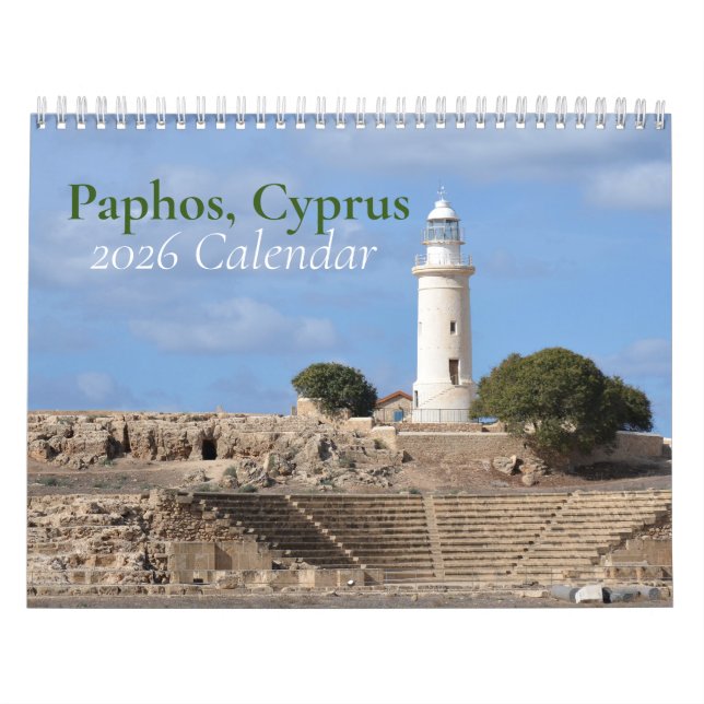 Paphos Cyprus 2026 Calendar (Cover)