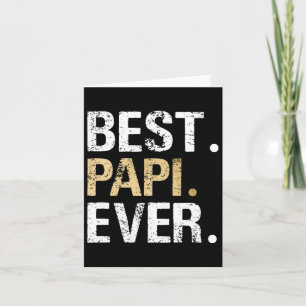 Papi Gift From Granddaughter Grandson Best Papi  Card