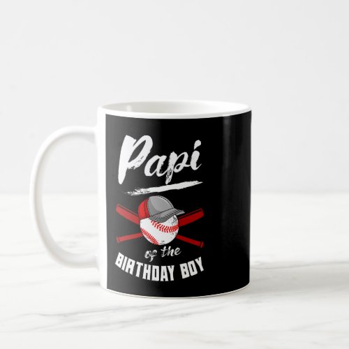 Papi Of The Birthday Boy Baseball Bday Party Celeb Coffee Mug