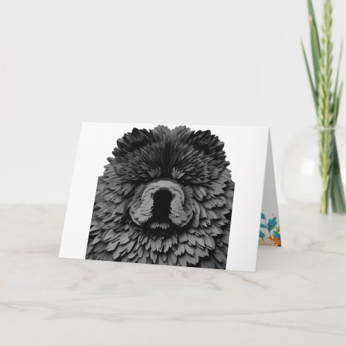 PAPIER MIRAGE black Chow Card