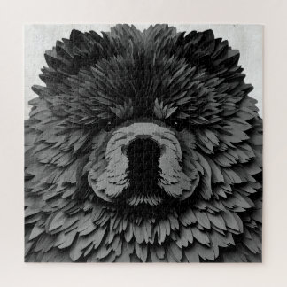PAPIER MIRAGE Black Chow Jigsaw Puzzle