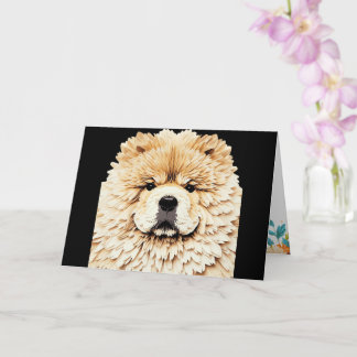 PAPIER MIRAGE Cream Chow Card