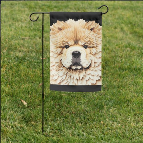 PAPIER MIRAGE  Cream Chow Garden Flag