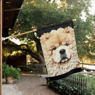 PAPIER MIRAGE  Cream Chow House Flag