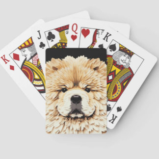 PAPIER MIRAGE Cream Chow Poker Cards