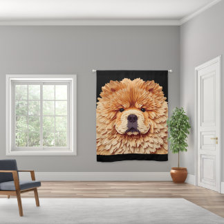 PAPIER MIRAGE Red Chow Blackout Curtains