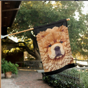 PAPIER MIRAGE Red Chow House Flag