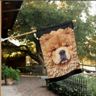 PAPIER MIRAGE Red Chow House Flag