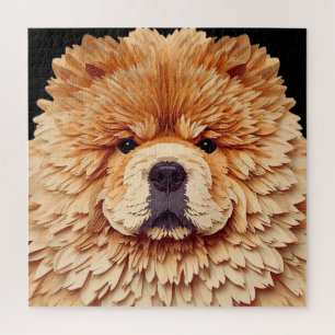 PAPIER MIRAGE Red Chow Jigsaw Puzzle