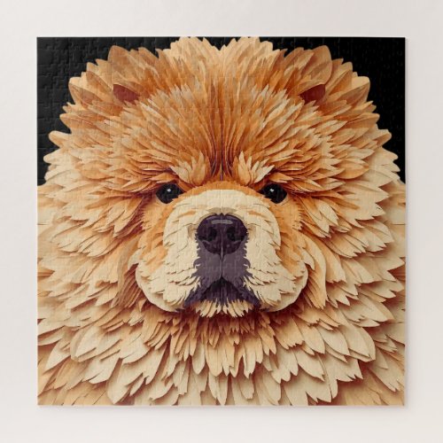 PAPIER MIRAGE Red Chow Jigsaw Puzzle