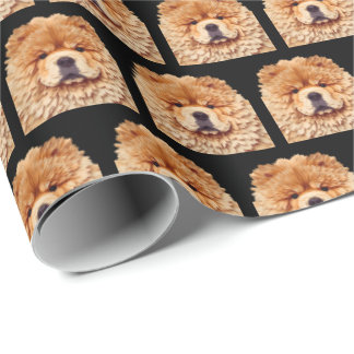 PAPIER MIRAGE  RedChow Wrapping Paper