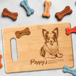 Papillion Barkuterie Dog Treat Wood Cutting Boa Cutting Board