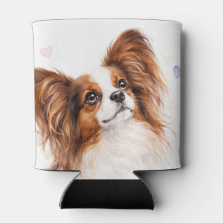 Papillion Dog Can Cooler
