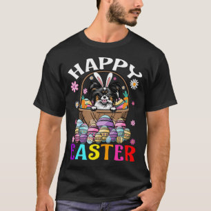 Papillion Dog Happy Easter Bunny Eggs Easter T-Shirt