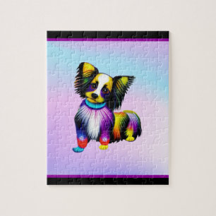 Papillion Pop Art Pastel Jigsaw Puzzle