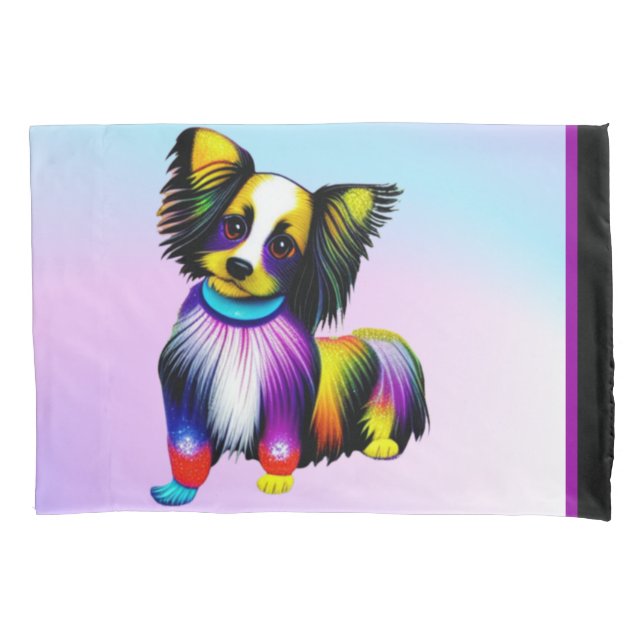 Papillion Pop Art Pastel   Pillow Case (Front)