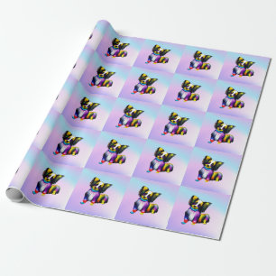 Papillion Pop Art Pastel Wrapping Paper