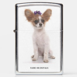 PAPILLION PUPPY ZIPPO LIGHTER