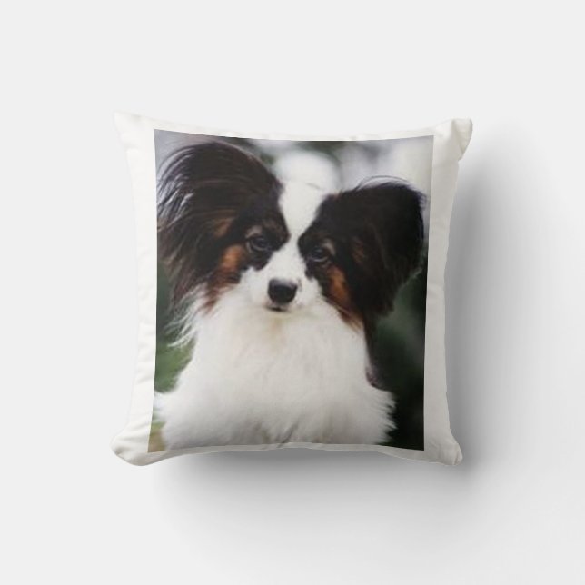Papillon 2 throw pillow (Front)