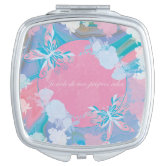 Papillon Picture Oval Compact Mirror 2