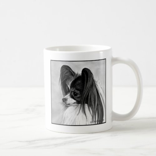 Papillon Art by Glenda S Harlan Coffee Mug