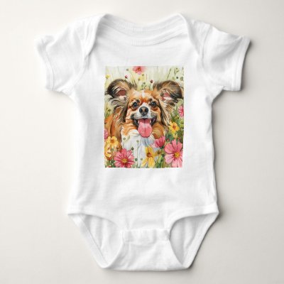 Papillon Baby Bodysuit – Watercolor