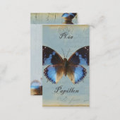 Papillon bleu business card (Front/Back)