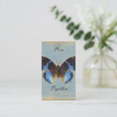 Papillon bleu business card (Standing Front)