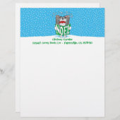 Papillon Christmas Caroler BW (Front/Back)