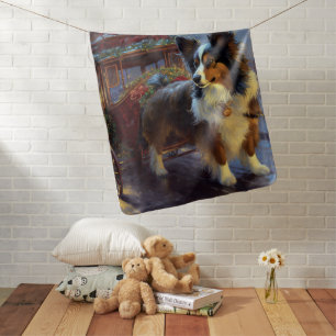 Papillon Christmas Festive Season Baby Blanket