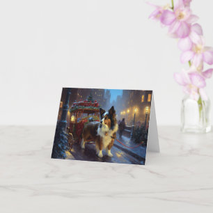 Papillon Christmas Festive Season Card