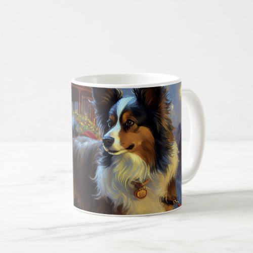 Papillon Christmas Festive Season Coffee Mug