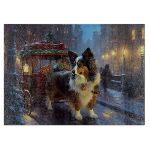 Papillon Christmas Festive Season Cutting Board