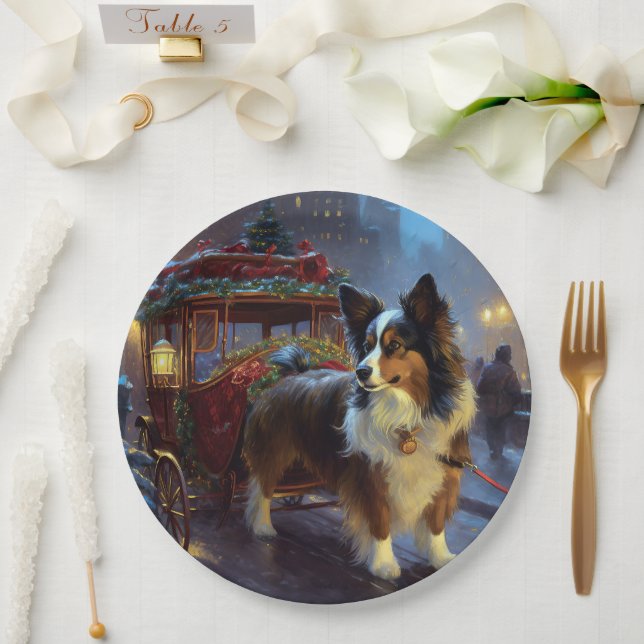 Papillon Christmas Festive Season Paper Plates (Wedding)