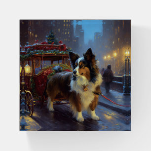 Papillon Christmas Festive Season Paperweight