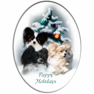 Papillon Christmas Gifts Statuette