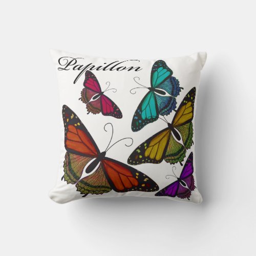 Papillon Custom Square Pillow