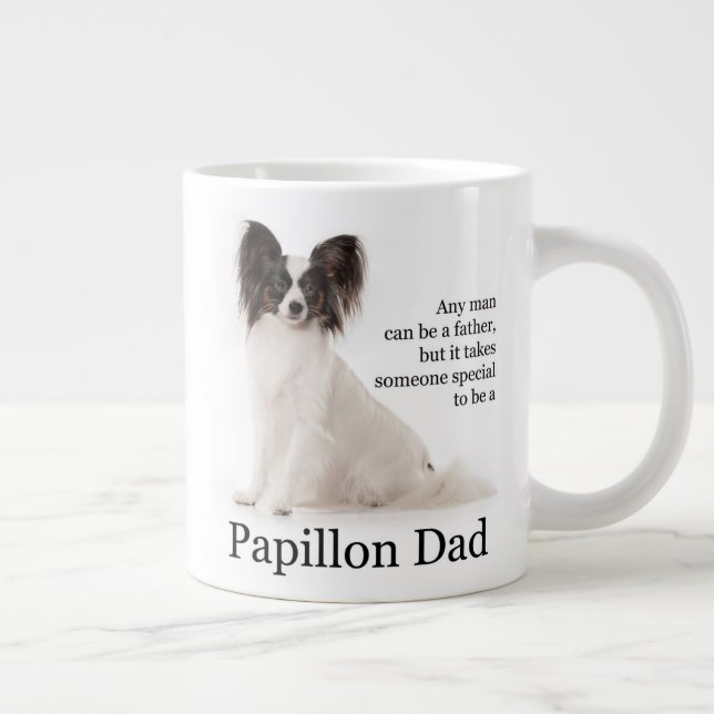 Papillon Dad Jumbo Mug (Right)