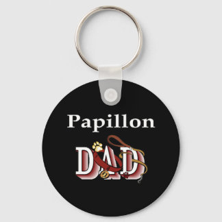 papillon dad Keychain