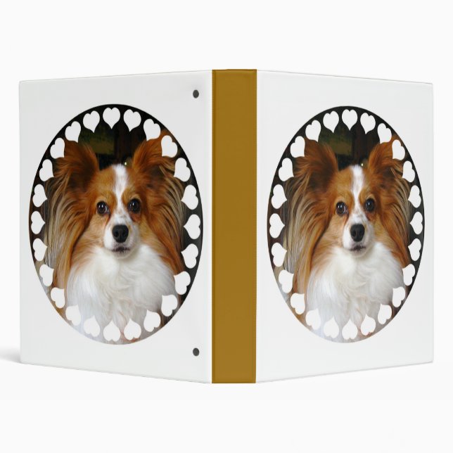 Papillon Dog Binder (Background)