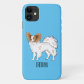 Papillon dog at the beach iPhone Case by Papillondream